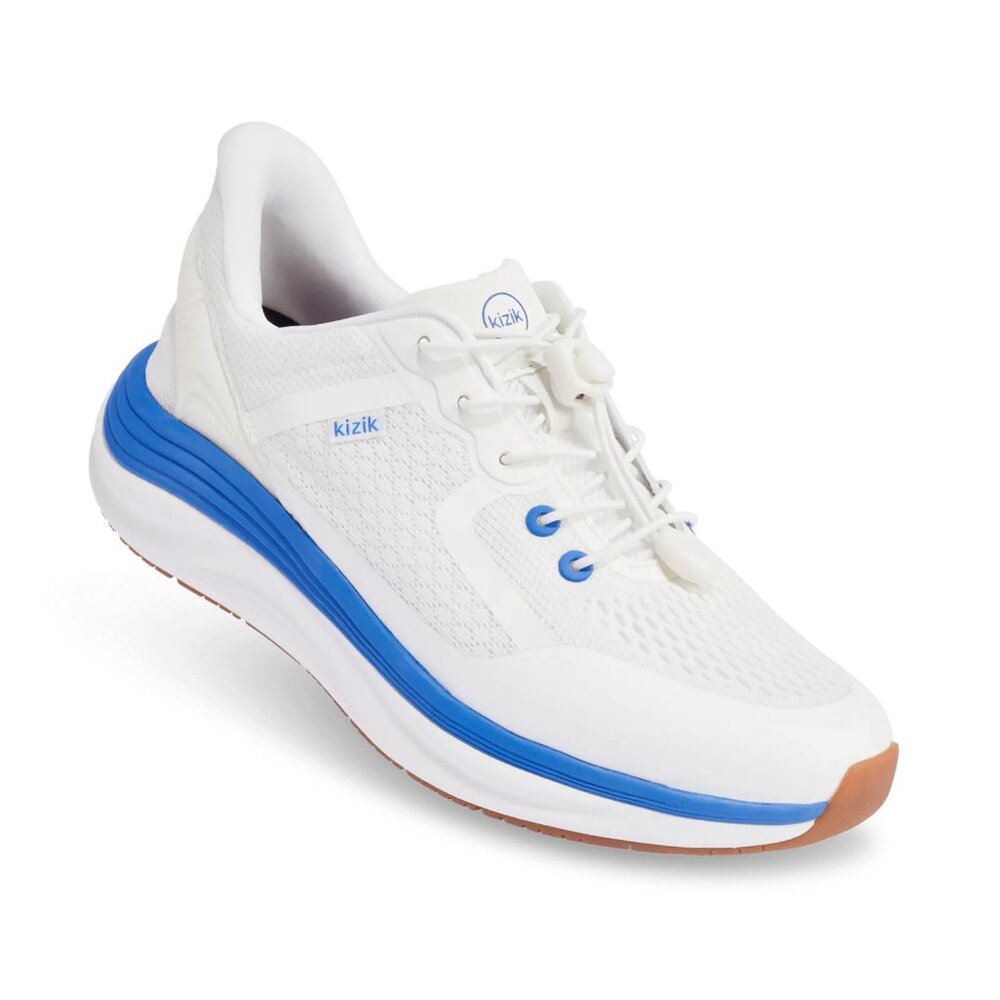 Kizik Men's Shoes - London - Bright White/Super Sonic